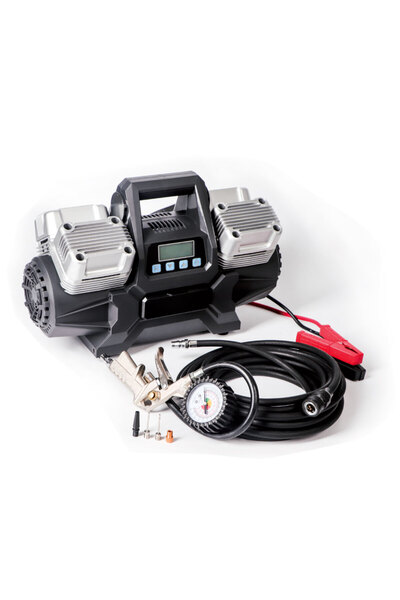 Safari ضاغط هواء رباعي الأسطوانات مع لوحة إلكترونية وخرطوم هواء وحقيبة حمل