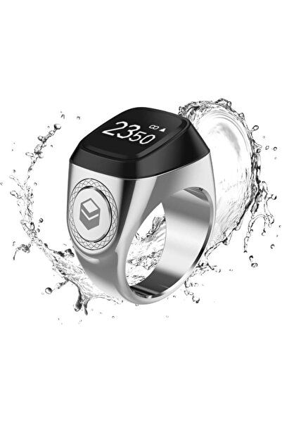 Generic Metal Alloy M02/M02Pro Smart Zikr Ring (M02, Bright Silver, 20mm)