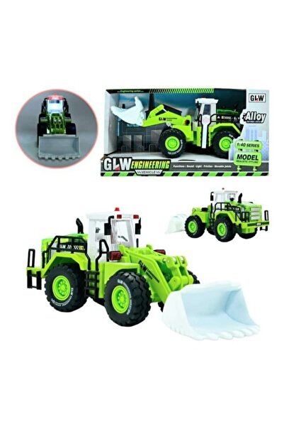 MASHASHOP Mechanical metal bulldozer, 1:40 scale, sounds and lights, multicolor, 23 cm