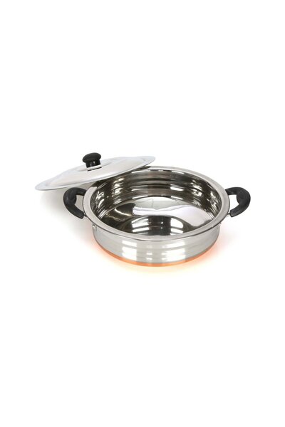 Chefline Stainless Steel Uruli With Copper Bottom, 24 cm