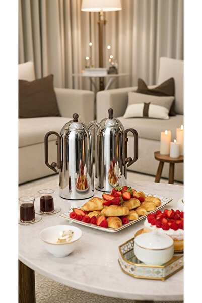 Generic 1 liter tea and coffee thermos set