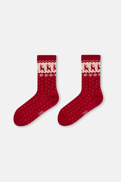 Dagi Women's 2-Piece Deer Patterned Socks
