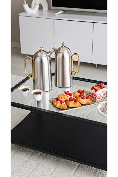 Generic 1 liter tea and coffee thermos set