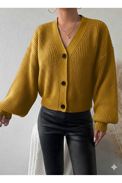 miratriko Loose-Fit Off-Shoulder Thessaloniki Knit Cardigan Sweater