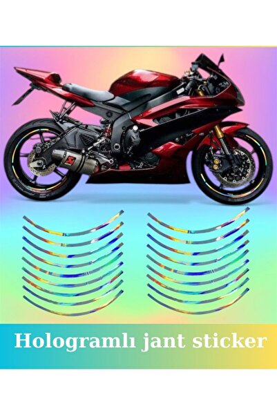 EYBA STİCKER hologramlı motorsiklet jant sticker