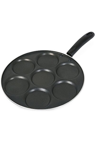 Chefline Non-Stick Mini Oothappam Pan, Black, OP01IND