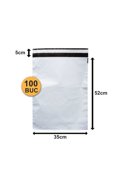 OEM Set of 100 PCRECY05 Courier Envelopes, 350x520+50 mm