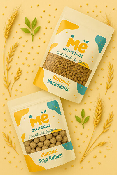 Glutensiz Me Glutensiz Soya Lezzet Seti: 1 Kg Karamelize Soya Kıyması ve 1 Kg Soya Kuşbaşı ( Küpü )