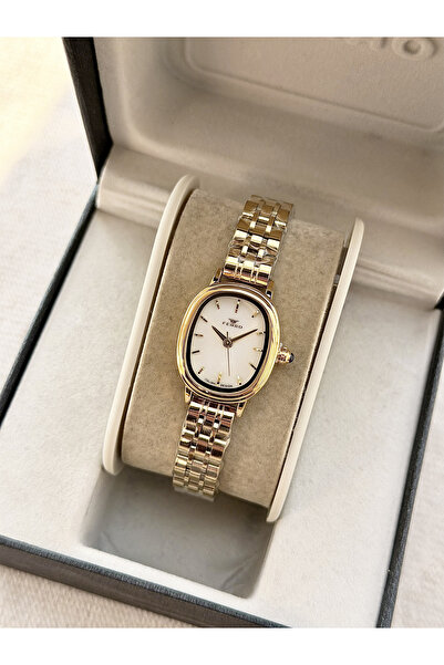 FERRO Yellow Steel Cord Women's Wristwatch Fm88091A-B 2 Years Warranty 3 Atm Water Resistant Gift Packed