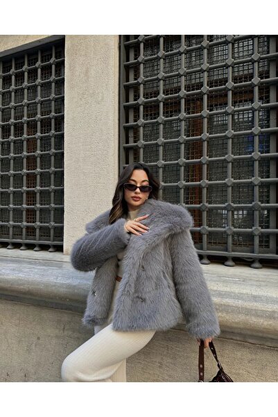 Queensland Non-Shedding Women's Fur Oversize Coat – Trendy Fashion, Comfortable Fit and Elegant Winter Coat