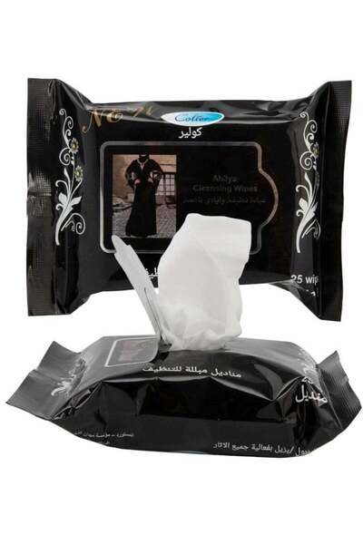 colier Collier Wet Wipes for Abaya Cleaning, 50 Pieces x 2 Packs
