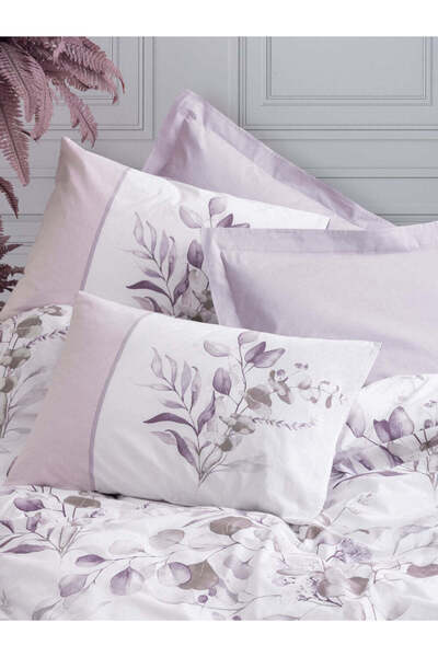 NADIA Lila Satin Bed Linen | Elegant Violet Cotton