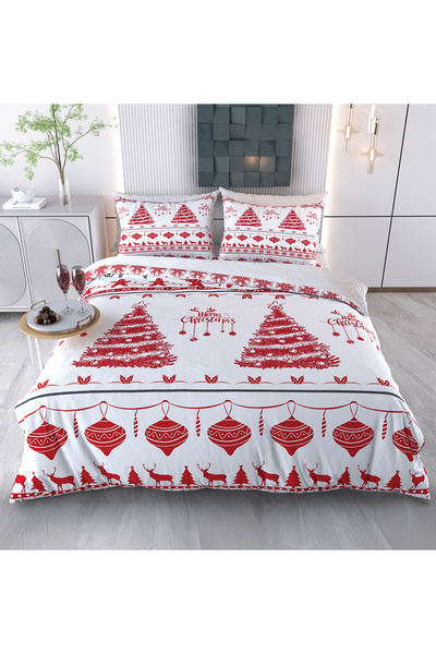 Evimemoda New Year Themed 3D 3D Double Duvet Cover Set