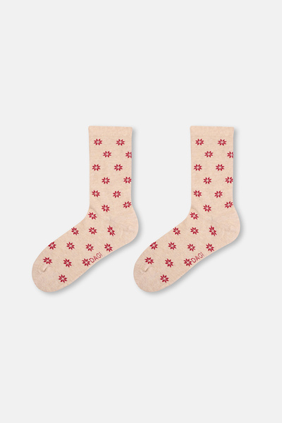 Dagi Women's 2-Piece Deer Patterned Socks