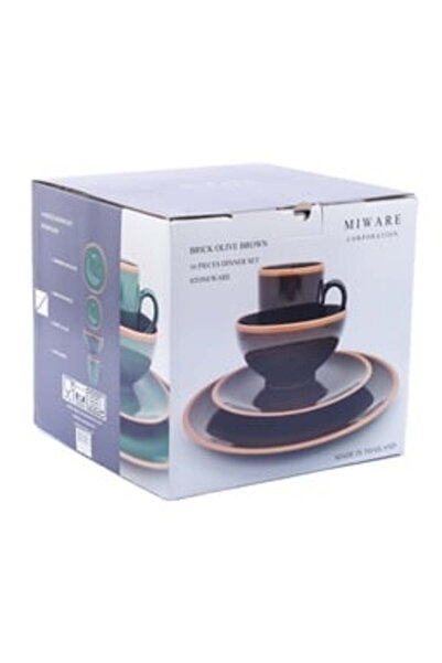 Generics Miware Dinner Set 16pcs Brick Olive Brown