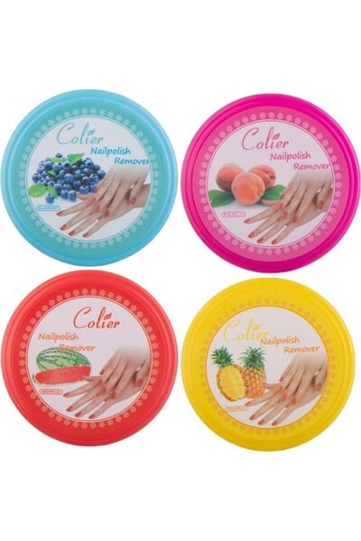 colier مزيل طلاء أظافر متعدد الألوان، 4 قطع