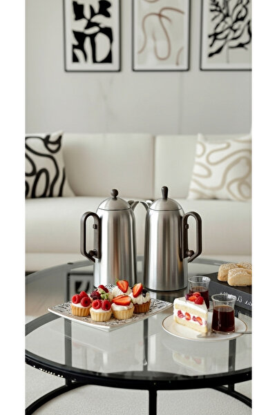 Generic 1 liter tea and coffee thermos set