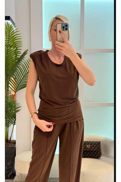 GENCULUS Women's Padded Low Sleeve Relaxed Cut Double Suit