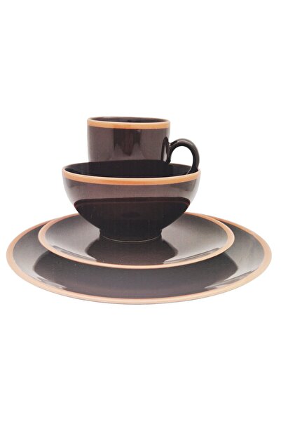 Generics Miware Dinner Set 16pcs Brick Olive Brown