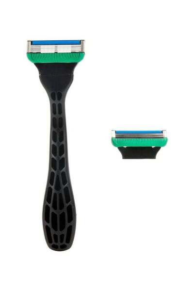 colier Kolier 5-blade razor with one handle - Green