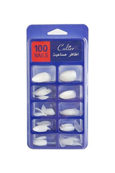colier Kolier Artificial Nails 100 pcs White