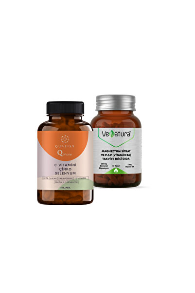 Qualiss Q More + Venatura Magnesium B6 - Daily Immune and Fatigue Support Pack