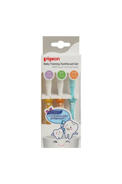 Pigeon مجموعة فرشاة أسنان تدريب الطفل K892 (3 قطع)