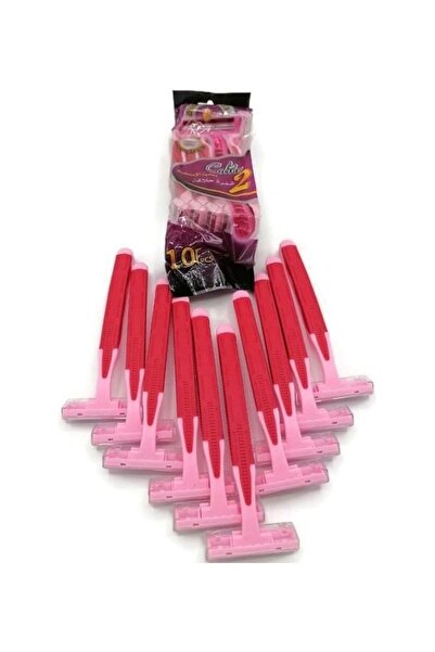 colier مجموعة شفرات حلاقة كولير ثنائية الشفرات، 10 قطع - وردي