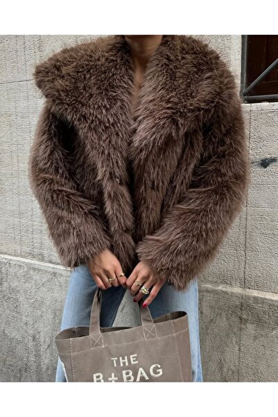 Queensland Non-Shedding Women's Fur Oversize Coat – Trendy Fashion, Comfortable Fit and Elegant Winter Coat