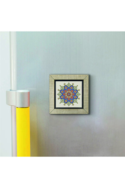 Souvenest Rumi Pattern Printed Wooden Mdf Magnet 7cm X 7cm | Kd-54