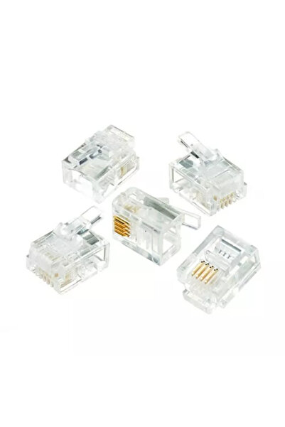 OEM Mufa modulara telefon RJ11 4/6 (6P4C) pentru cablu plat