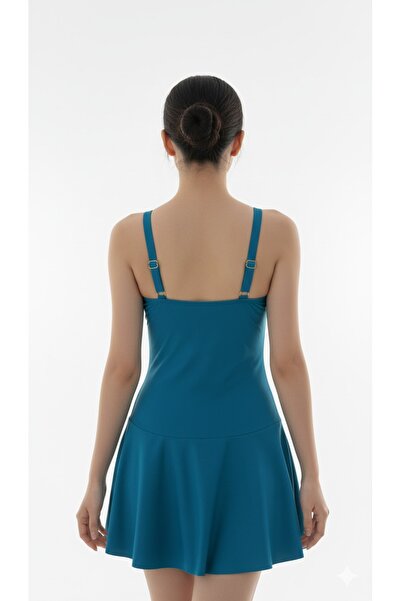 My-o Women's Draped Skirted Swimsuit – Comfortable Fit Stretch Fabric