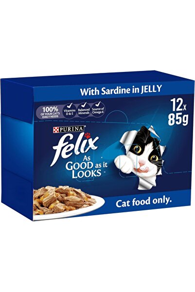 Felix Adult Wet Cat Food Sardine (12 x 85 g)