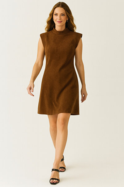 Rouge basıc T Kol Nubuk Dress