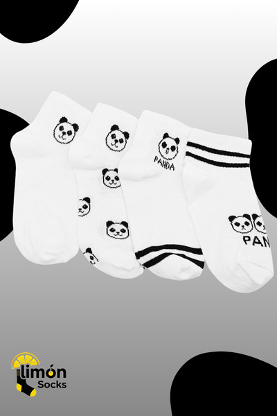 Limon Socks Men's Socks (5 Pairs) Unisex Colorful Washable Model Booties Women's Socks