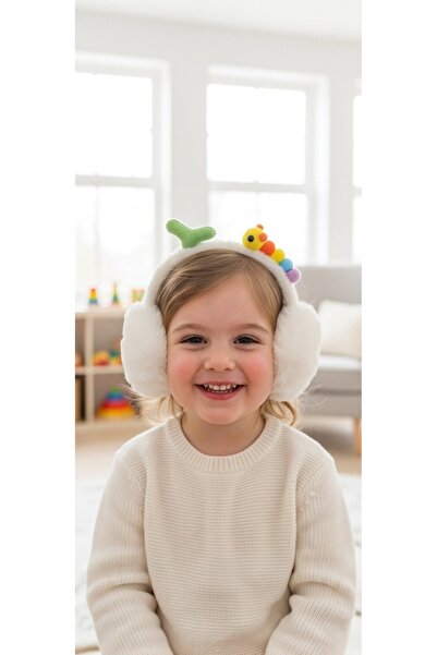 gigigiyim Caterpillar Pattern Plush Headphones