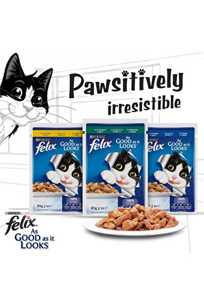 Felix Wet Adult Cat Food (12 × 85 g)