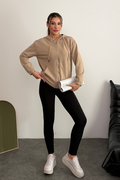 Balenbi Premium Modal Fabric Full Zipper Women's Cardigan 1149