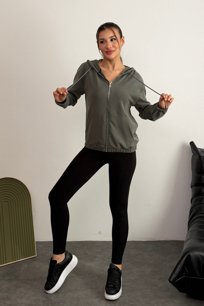 Balenbi Premium Modal Fabric Full Zipper Women's Cardigan 1149