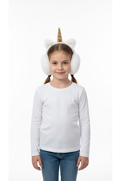 gigigiyim Unicorn Desenli Kız Çocuk Peluş Kulaklık