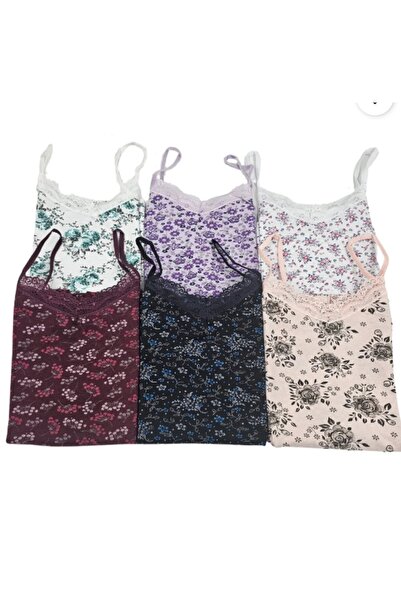 ELA قميص داخلي نسائي عالي الجودة مع حزام منسوج، عبوة من 6 قطع