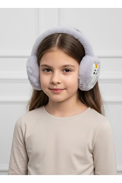 gigigiyim Girl's Plush Headphones with Cat Figure