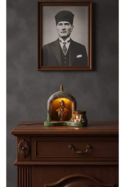 CURCUNA HEDİYELİK Atatürk Işıklı Buhurdanlık ve Geriakış Tütsülük