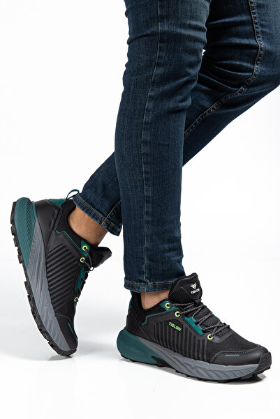 Erceka Lace-Up Casual Sports Shoes Sneaker Men's Blue Khaki Black Orthopedic Insoles