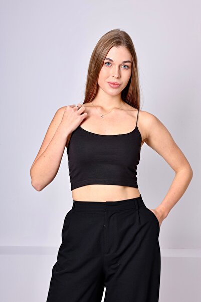 EcoFit Women's Straped Crop Bustier (Double-Folded on the Front)