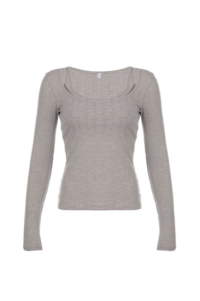 Köstebek Madonna Collar Harajuku Long Sleeve Blouse with Additional Straps