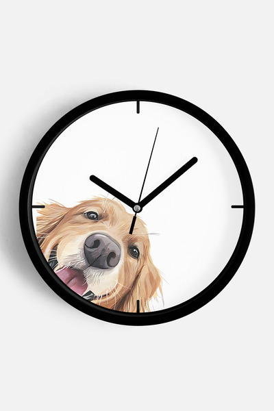 JHAAR Ceas de perete modern pentru camera copiilor cu tematică cățeluș drăguț...