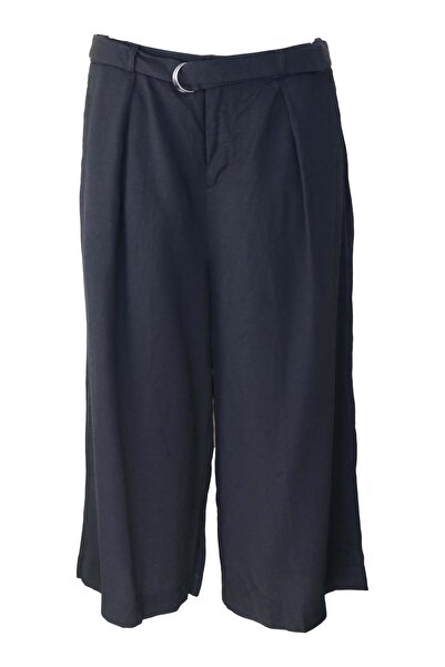 ONLY Pantaloni negri D-Ring Cullotes - M, Negru, 78% viscoză în 22%