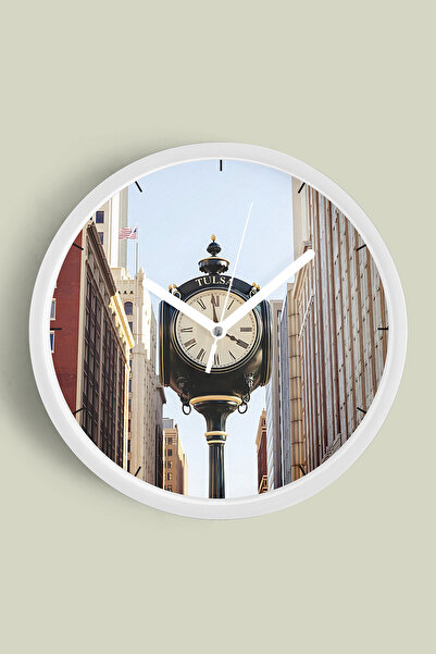 JHAAR Clock Tower - Vintage Themed Modern Wall Clock - 42cm - White Case with...