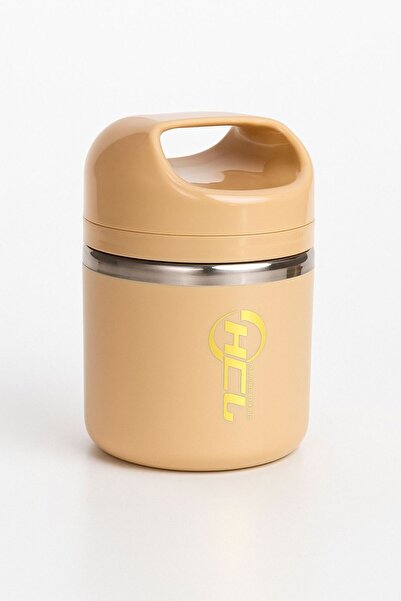 OEM Beige Thermal Casserole 630 ml with Stainless Steel Interior – Thermal Lunch Box for Hot or Cold Food